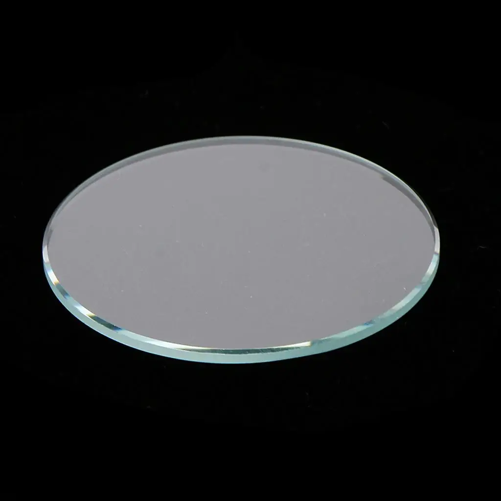 10pcs Lots Flat Round Clear Mineral Glass Watch Crystal Parts Accessory