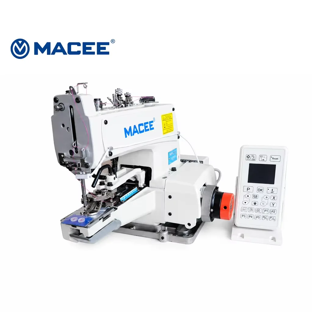 MC 1377D-2S  Single-Thread Chainstitch Button Sewing Machine Two Stepping Motors