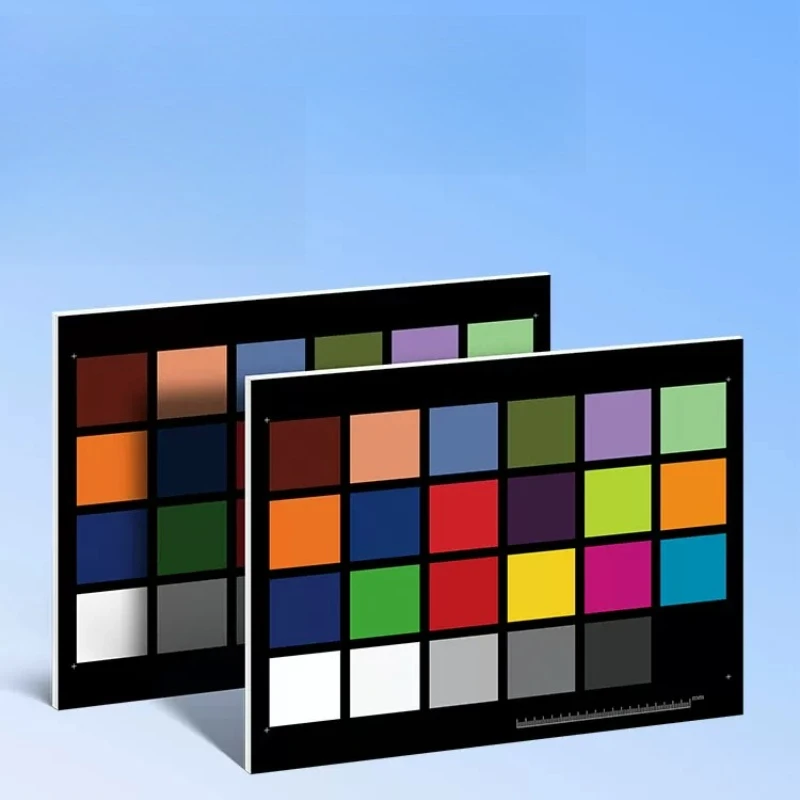

PVC Photo Paper Base Plate 24 Color Camera Chart, Universal LAB Calibration Card for Digital Photography Color Correction