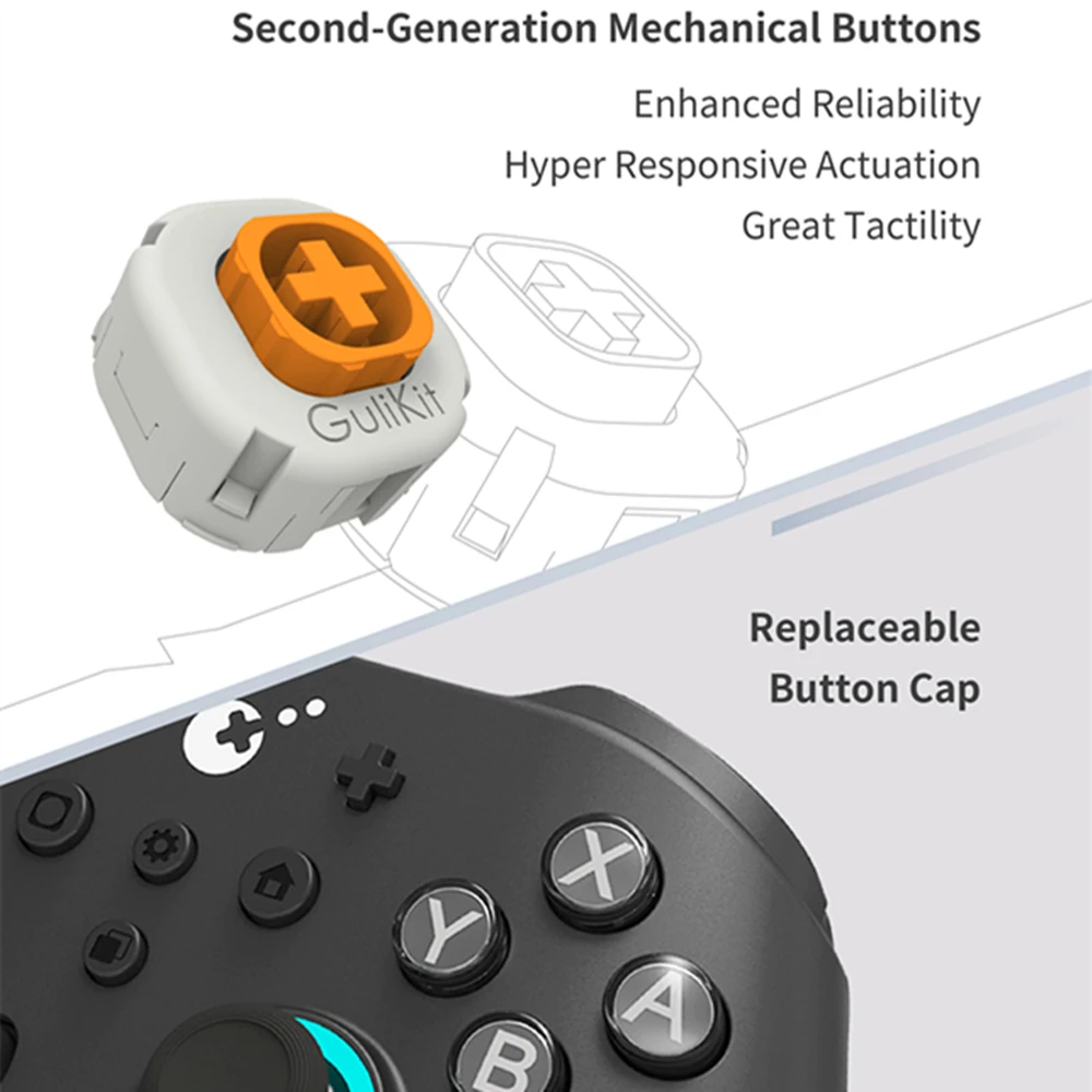 GuliKit KK3 MAX Controller NS39 KingKong 3 Gamepad with Hall Effect Joysticks & Triggers for Windows Nintendo Switch Android iOS