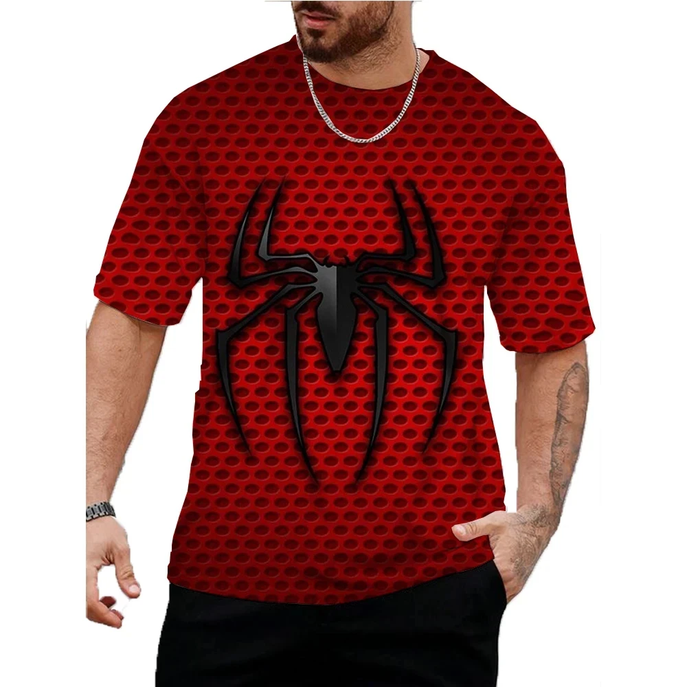 

Harajuku casual role-playing men's 3D digital printed street fashion comfortable spider series summer short sleeved T-shirt