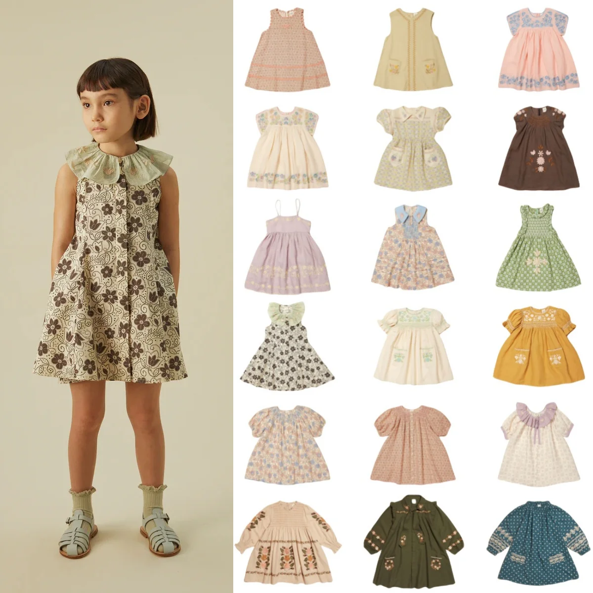 APO Girls Dress Girl kostium księżniczki sukienki wakacyjne Apolina haft spódnice dziecięce ubrania dziecięce 2 do 6 8 10 lat