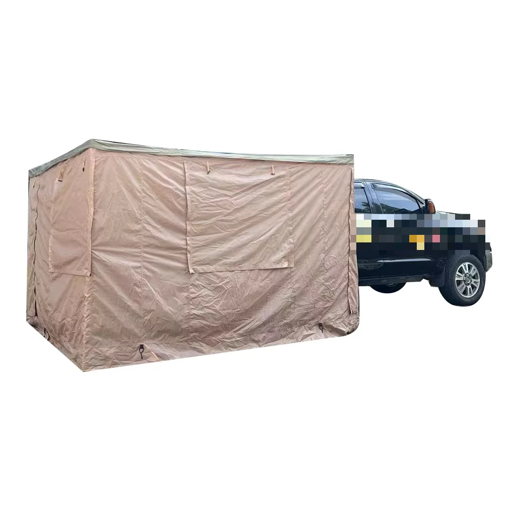 

Car Top Side Fox Wing 270 Degree Free Standing Car Side Awning Camping Tent