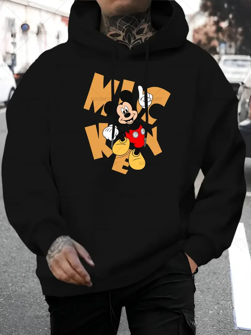 

Couple Disneyland Mickey Vacation Men Hoodies Women Sweatshirt Unisex Pullover Autumn Winter Cotton Fleece Hoody Oversized Coats