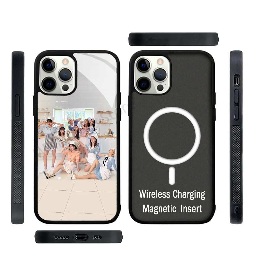 Kpop Girls T-Twice Phone Case Strong Magnetic For IPhone 15 14 13 Pro Max 11 12 Mini For Magsafe