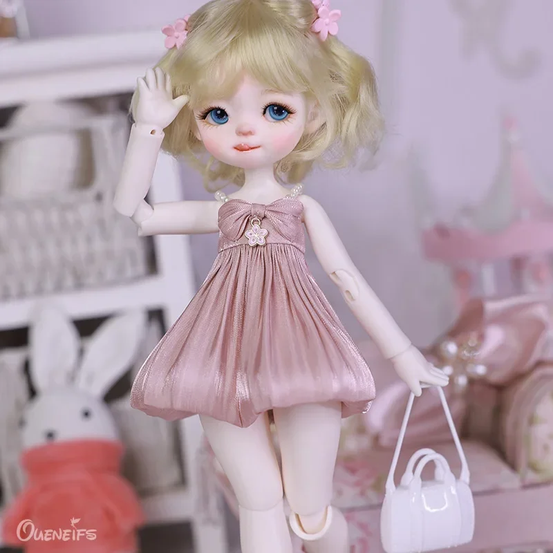 1/6 BJD Doll Shyann With Nova Body Cute Pink Sling Dress Art Toys Surprise Gift for Children Gift ShugaFairy