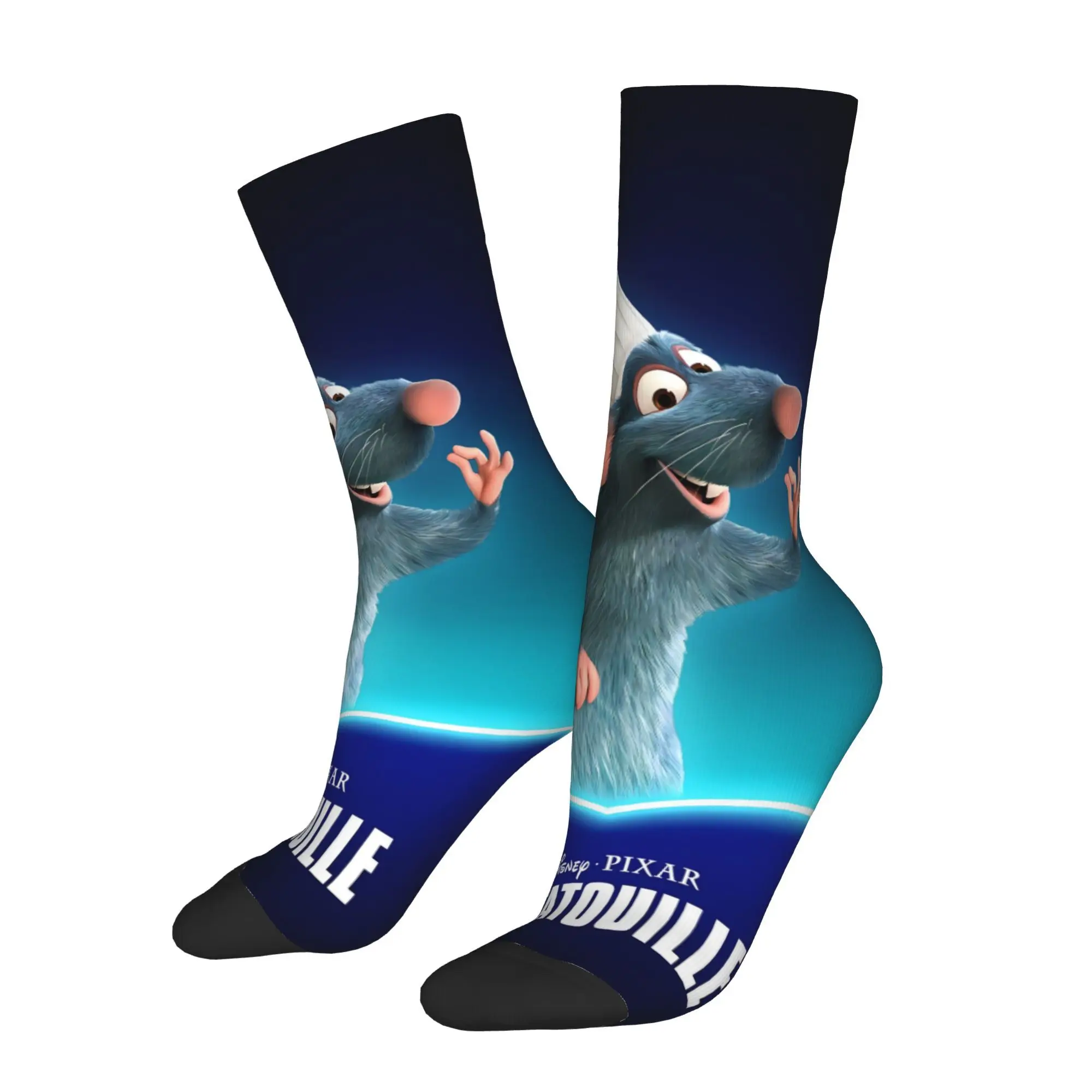 

Cartoon Ratatouille Socks Male Mens Women Spring Stockings Printed