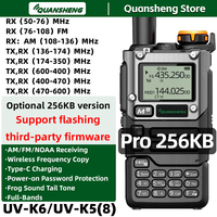 Quansheng UV K5 8 Walkie Talkie 256KB Large Memory K6 Long Range Portable Two Way Radio Ham Wireless Transceiver Communication