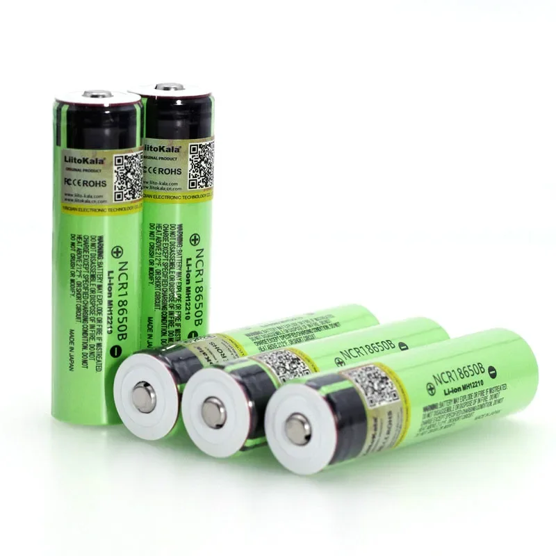 Hot Liitokala NCR18650B 3.7v 3400 mAh 18650 Lithium Rechargeable Battery with Pointed (No PCB) For Flashlight batteries