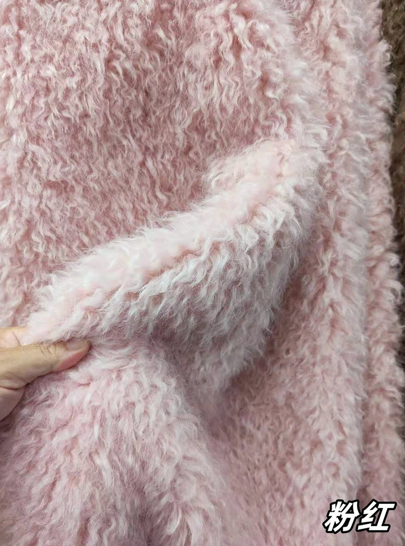 Woven woolen clothing fabric,curly faux fur fabric,felt cloth,Clothing, shoe and bag materials