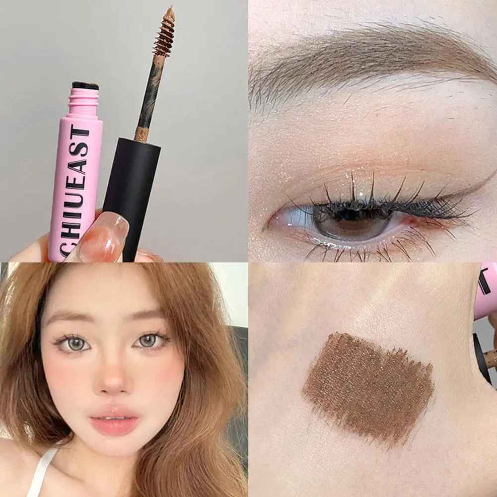 Waterproof Liquid Dyeing Eyebrow Cream Makeup No Fading Long Lasting Eyebrow Cream Brown Natural Brow Tattoo Girl