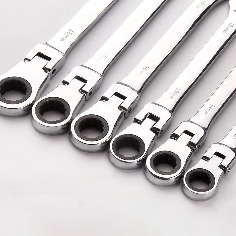 Combination Ratchet Wrench Set Multi-purpose Socket Wrench Chromium Vanadium Steel Professional Garage Tool Hardware Hand Tools