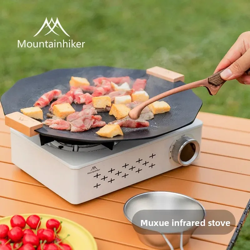 

Red Twilight Snow Portable Windproof Cassette Stove Camping Household Gas Stove Outdoor Efficient Butane BBQ Stove