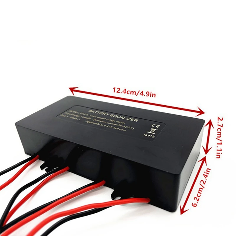 N75R-2X HA12L LED Display Batterij Balancer Voor 4X12V Batterij Balancer 4S Actieve Spanning Lood-zuur Li-lifepo4 Batterijen