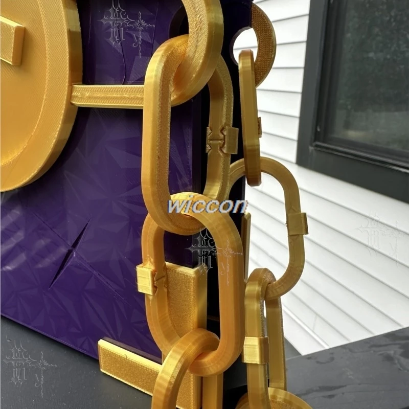 Limbus Company Middle Finger Tissue Book Of Vengeance Prop Purple Gold Chain Bound Knight Novel 코스play Accessory For Anime Game view 5