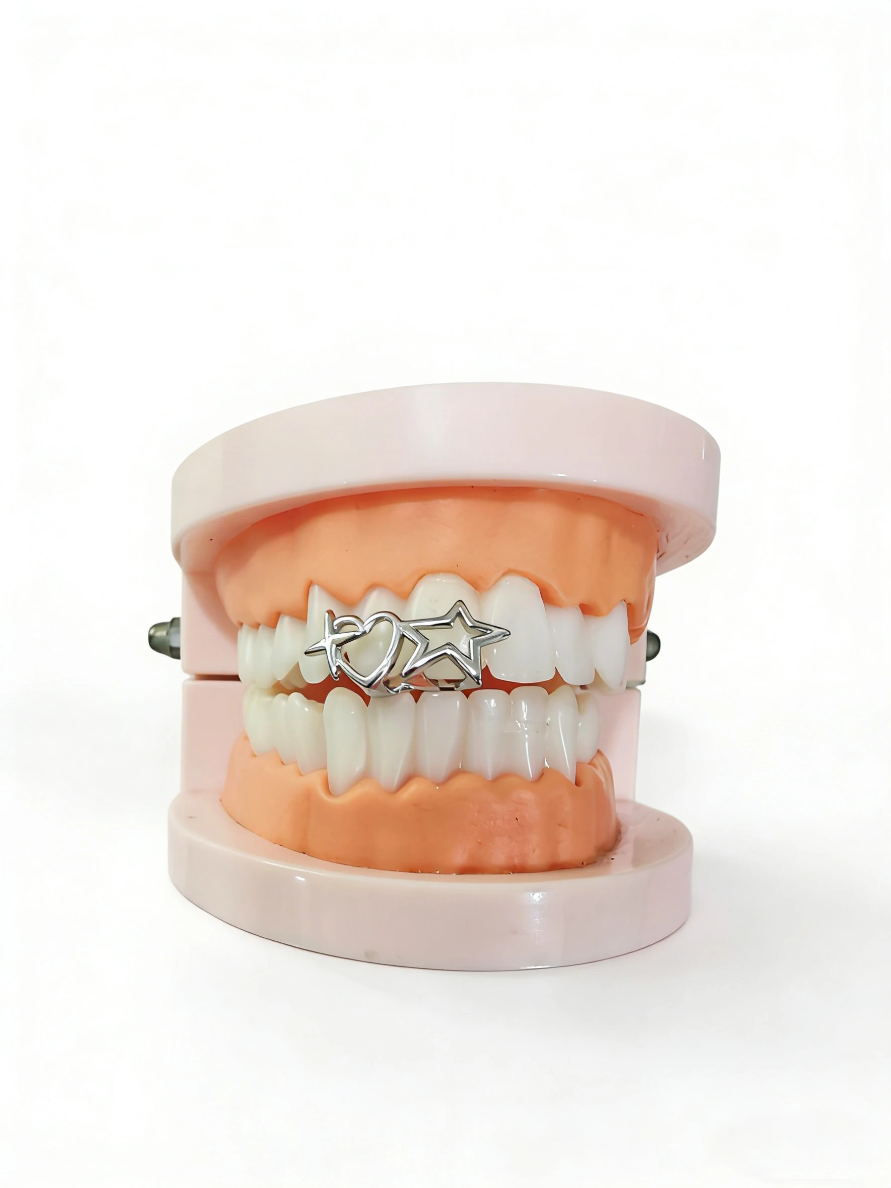 Hip-Hop Lndividuality Fashion Planet, Five-Point Star, Two Teeth Accessory For Girls, Hip-Hop Rap Style, Festival Party Gift