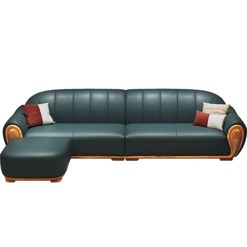 Light Luxury Leather Sofa for Living Room Long Lasting Durable Build Smooth Surface Scratch Resistant Easy to Use