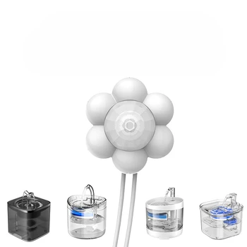 USB 고양이 물 분수 센서, 자동 및 편리한 애완 동물 식수 기계, 편리한 모션 센서, 조명 포함