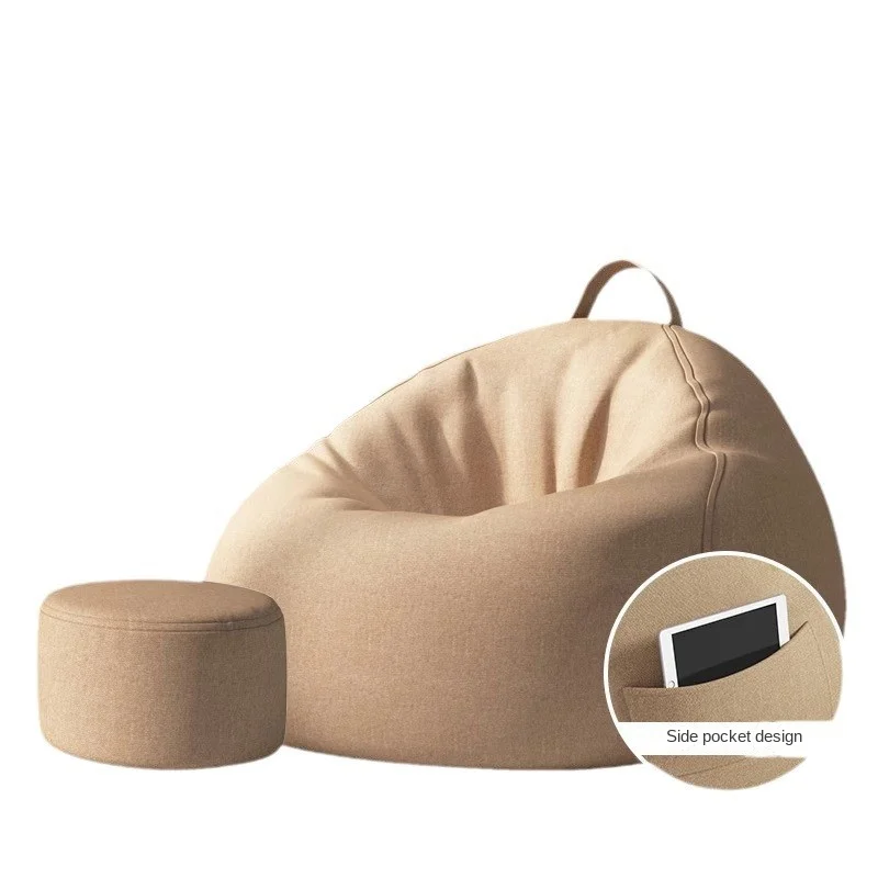 ขี้เกียจโซฟาBean Bag Sleepableขนาดเล็กห้องนอนห้องนั่งเล่นระเบียงTatamiพนักพิงเบาะโซฟาเดี่ยวเก้าอี้ห้องนั่งเล่นโซฟา 2024