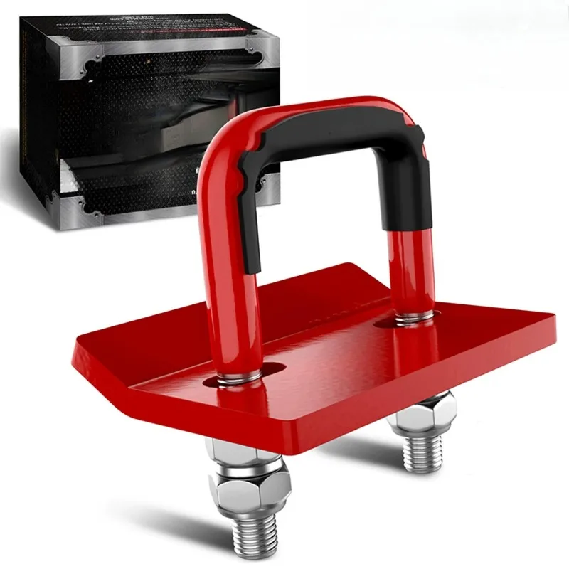 Heavy Duty Off-road Tow Hook, Manganese Steel Square Mouth Anti-loosening Towing Fastener for Vehicle Stabilization