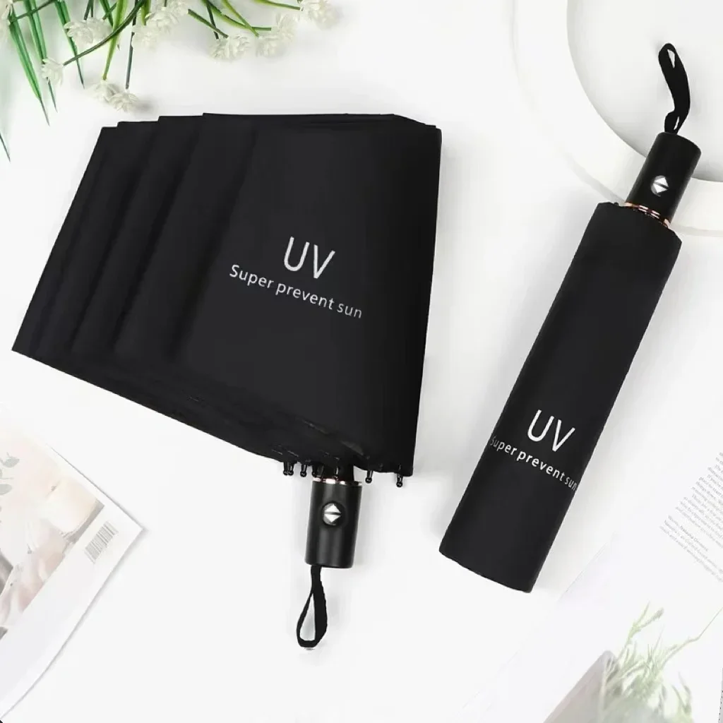 【 Automatic sunscreen umbrella 】 Male and female students Korean version of sunshine and rain dual-use UV sun umbrella large