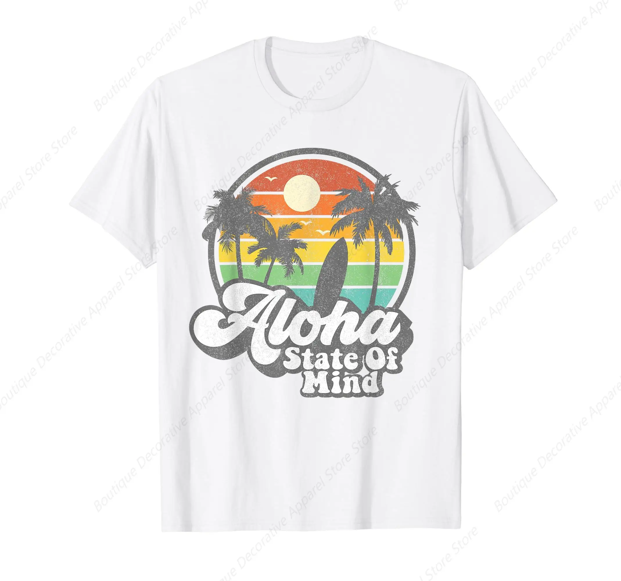 

Vintage Hawaii Aloha State Hawaiian Beach Surfing Surf Gift T-Shirt