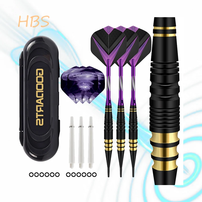 

HBS Professional Soft Tip Darts 18g Copper Electronic Darts Indoor Throwing Game Supplies 3PCS Per Set