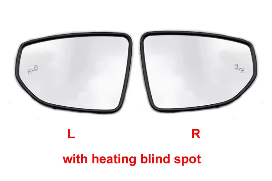 For Lexus ES ES200 ES260 ES300 ES350 2019-2023 Side Mirrors Lens Door Wing Rear View Mirror White Glass with Heating Blind Spot