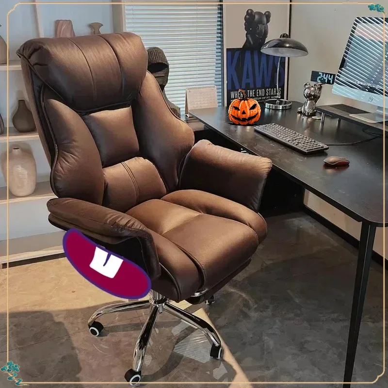 

Office Chair Boss Chair, Home Office Computer Comfortable Sofa, Study Room Can Lay Down and Rotate Gaming Chair