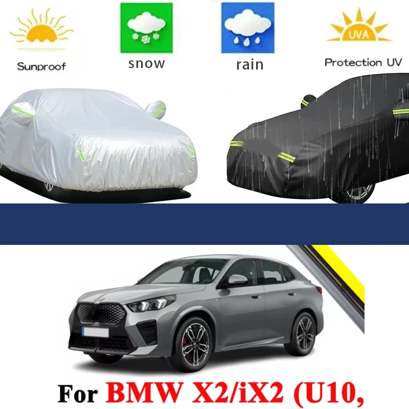 

For BMW X2 IX2 U10 2023-2026 Full Car Covers Outdoor Sun Anti UV Rain Snow Dust Protection Oxford Cloth Accessories