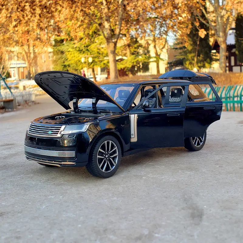 

1:24 2022 SV SUV Simulation Diecast Metal Alloy Model car Sound Light Collection Kids Toy Gift