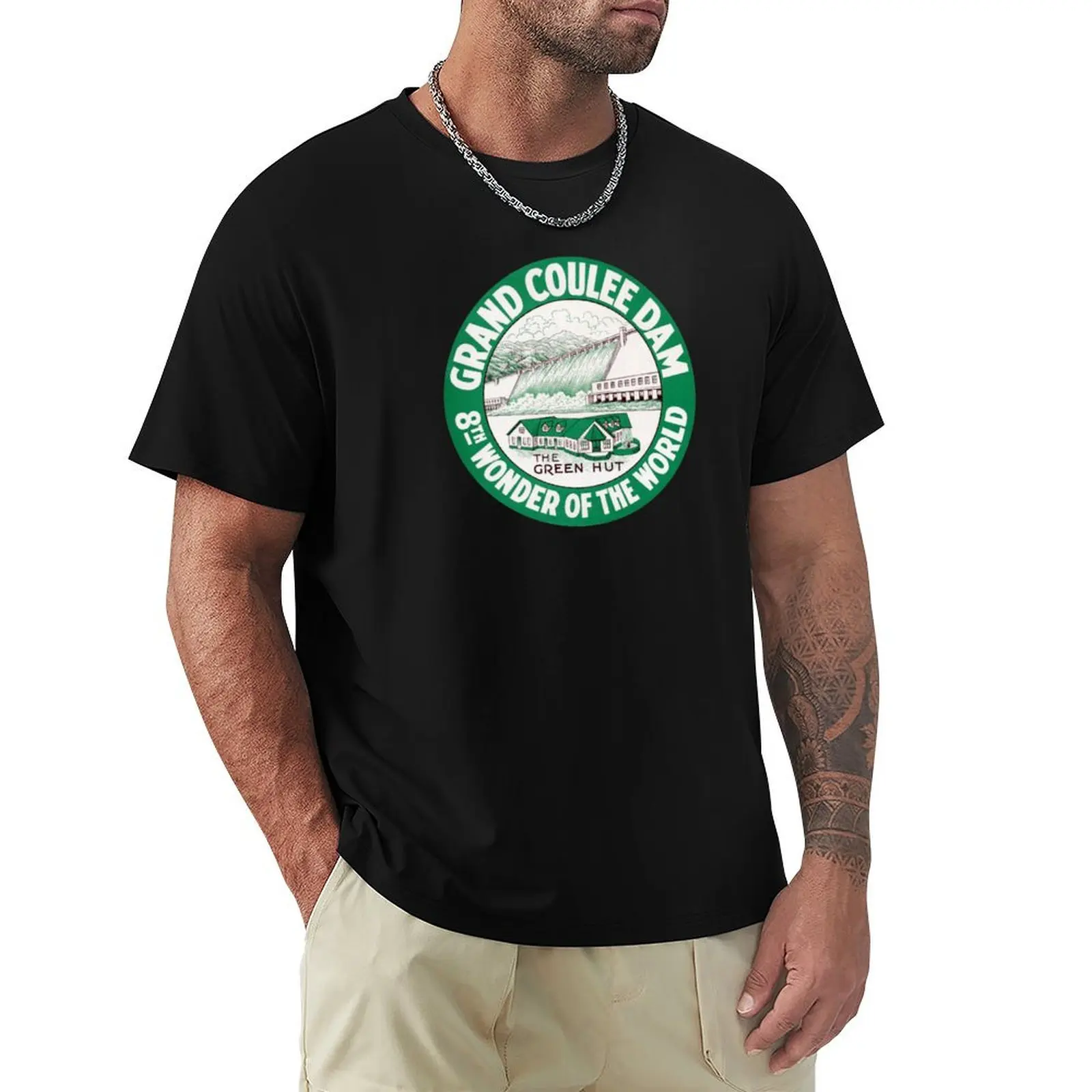 

1946 Grand Coulee Dam T-Shirt luxury designer Luxury man men t shirts