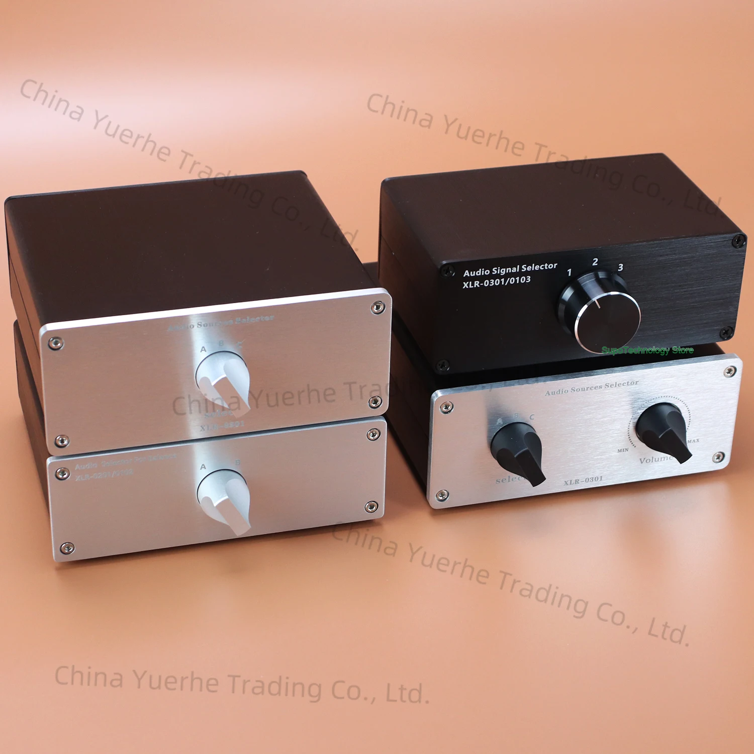 

HIFI audio switcher dual-channel XLR balanced audio signal selector power amplifier speaker high-quality switcher