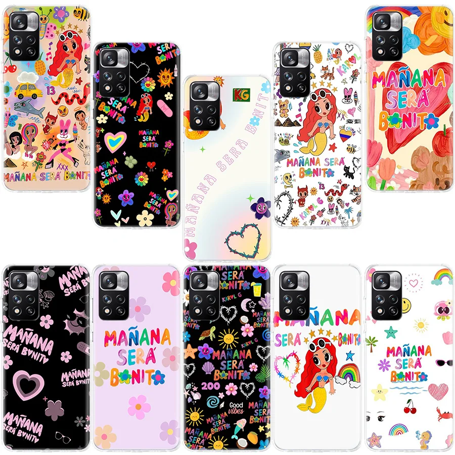 Karol G Manana Sera Bonito Phone Case For Xiaomi Redmi Note 14 Pro 12 Plus 12S 10 11 Pro 4G 5G 9T 9S 8T 10S 11T 11S 11E 9 8 Coqu