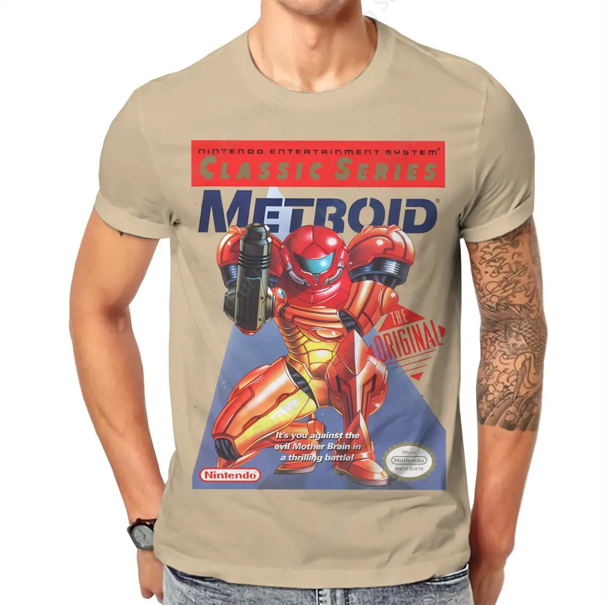 Metroid Samus Aran Game Men Women  Fashion T-shirt Undertales Game - Classic Series Printed Short Sleeved T-shirts Loose Tops