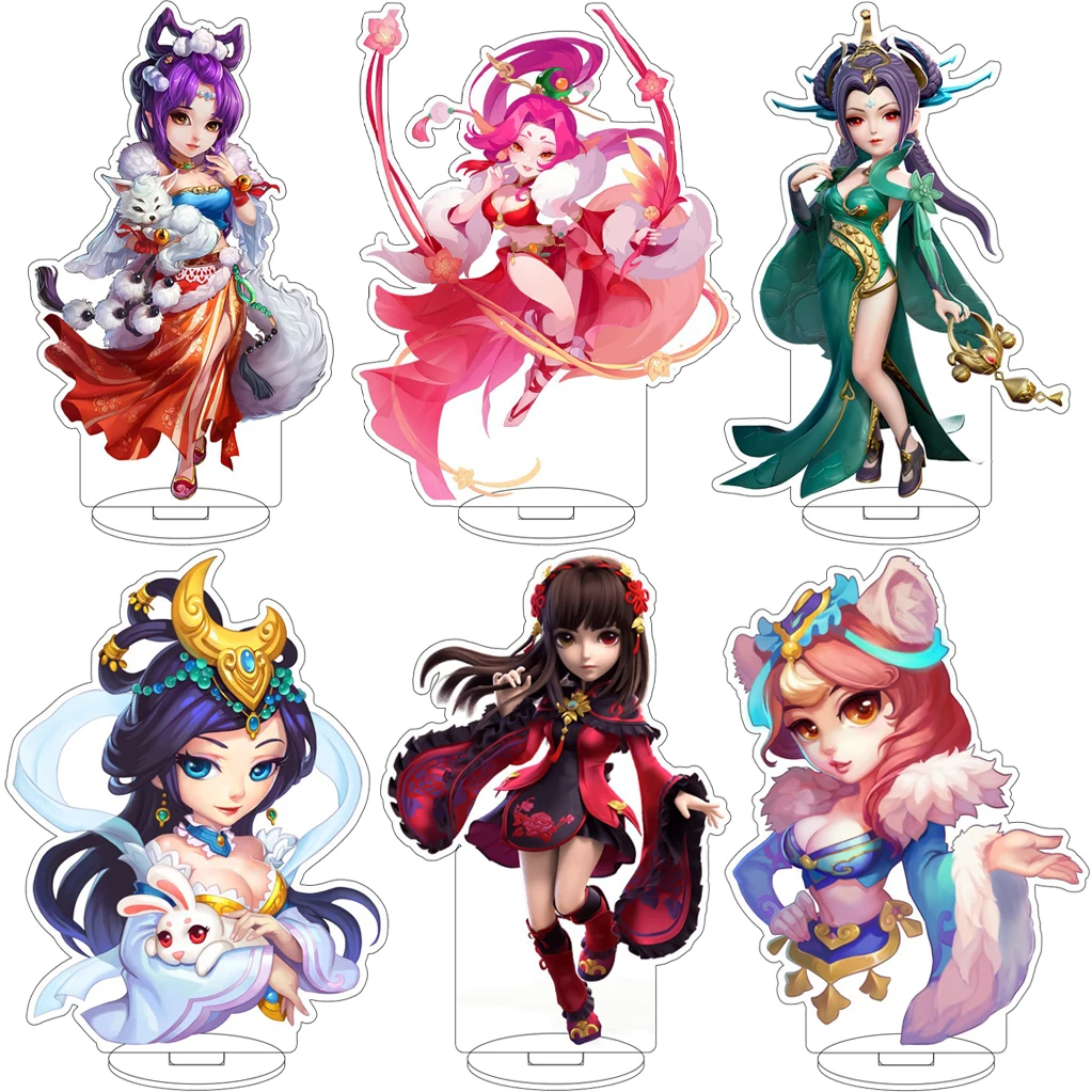 

16CM Anime Game Fantasy Westward Journey Online Swordsman Fox Demon Dragon Prince Cos Acrylic Figure Stand Gifts Ornaments