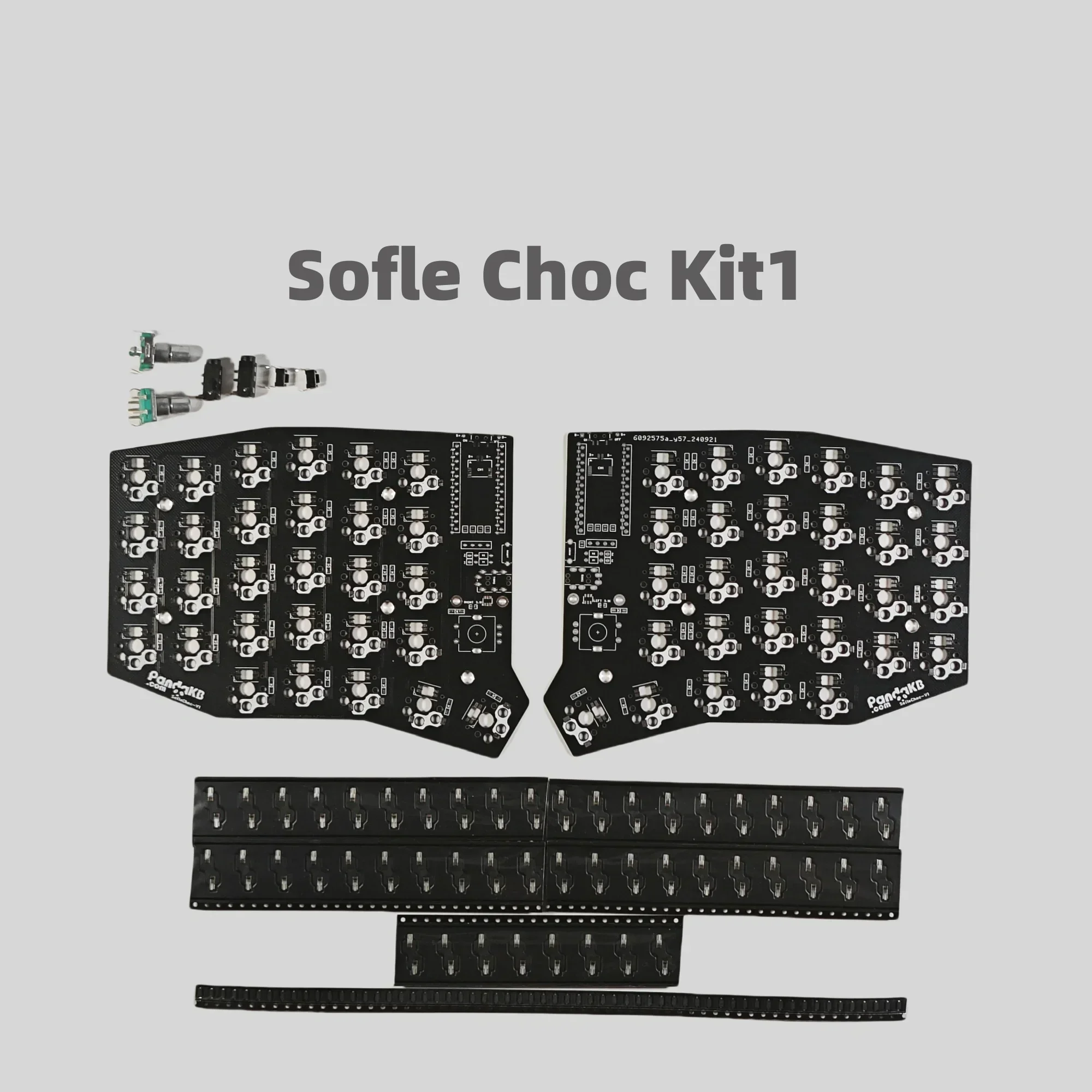 Sofle Choc/MX Split-Tastatur-PCB-Kit, 52-Tasten-Layout, individuelles Zubehör für dünne ESD-kabelgebundene oder kabellose mechanische Tastatur