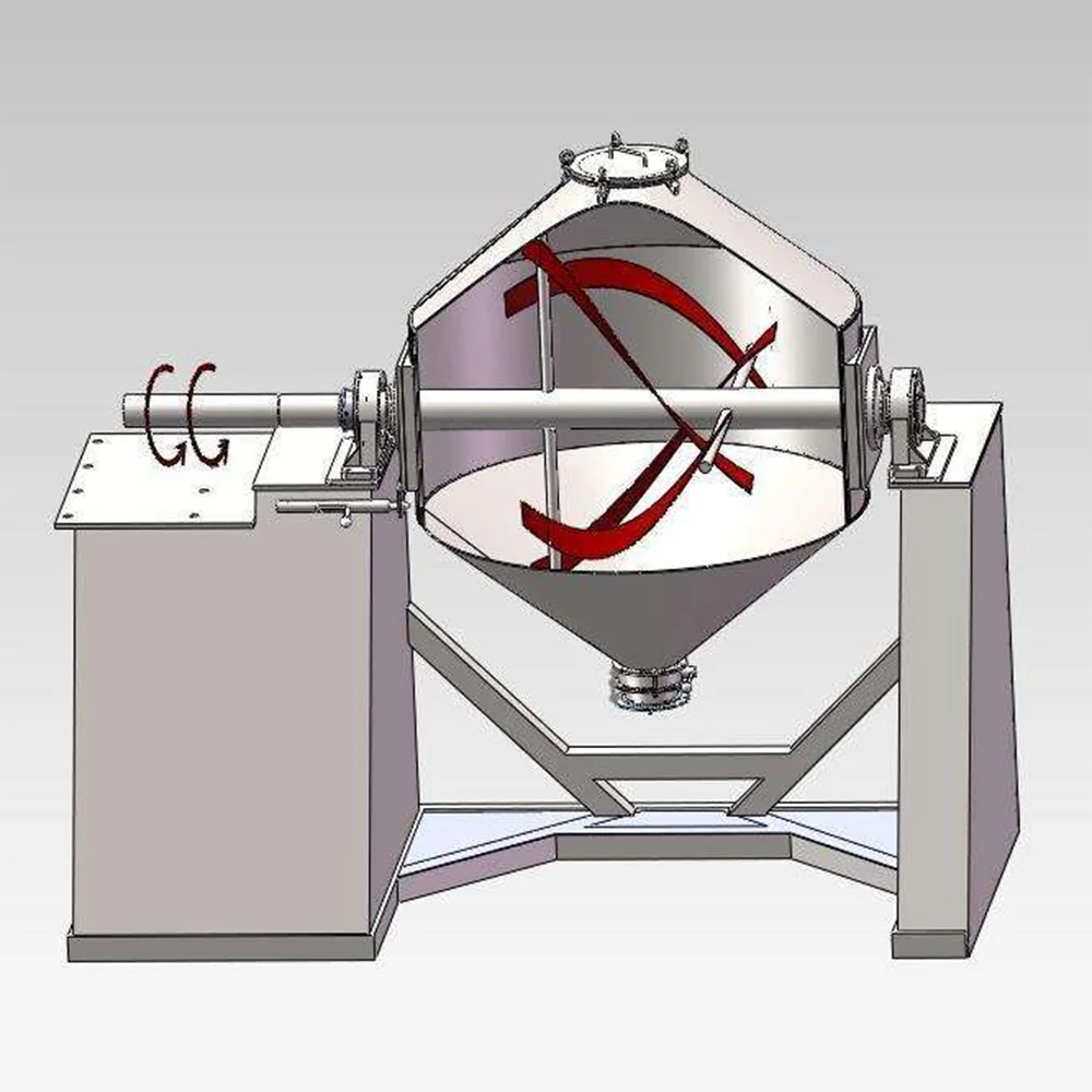 고효율 더블 콘 믹서, 분말 입자 균일 혼합, 산업용 믹싱 장비, 저에너지 설계, 빠른 믹싱