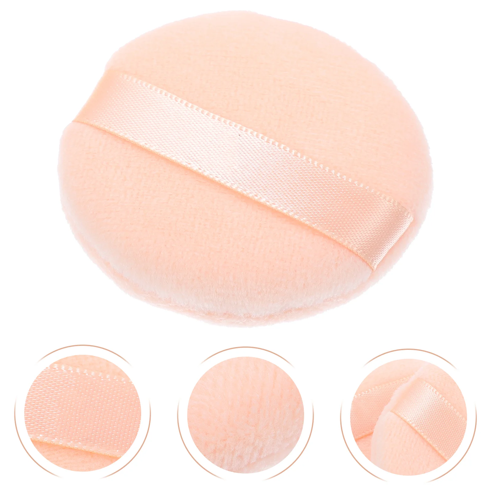 

4 Pcs Powder Puff Puffs Push Type Sponge Round Salon Use Premium Material