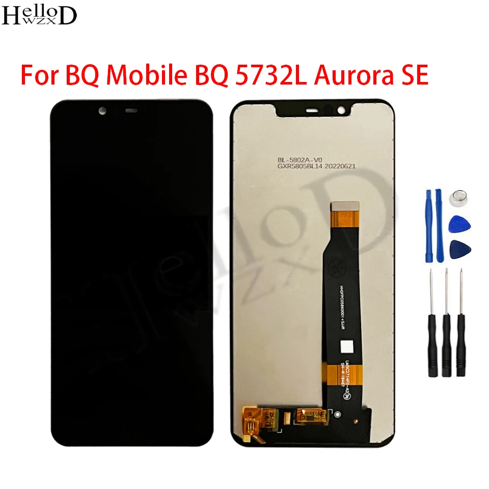 LCD Display For BQ Mobile BQ 5732L Aurora SE BQ-5732 BQ-5732L BQ 5732 LCD Display Touch Screen Glass Sensor Digitier Panel Tools