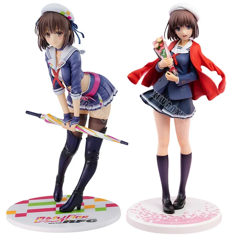 Megumi Kato Racing figura de Anime Sexy, Saekano, cómo elevar una novia Boring, figura de acción fina, juguetes de estatuilla Megumi Kato, 22cm