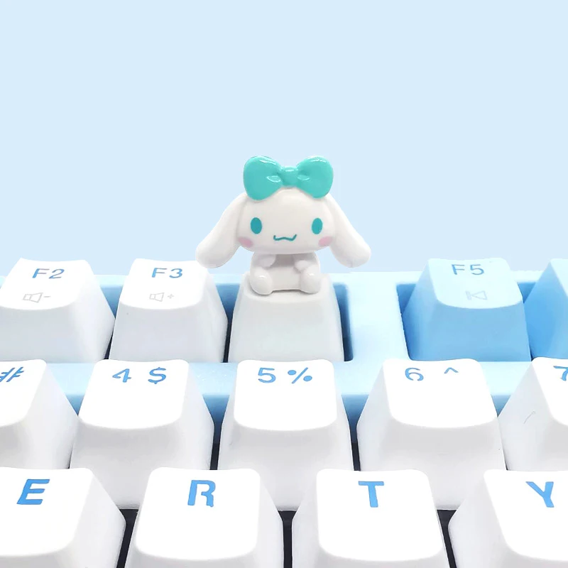 سانريو أنيمي سينامورول الوردي فتاة شخصية Keycap لطيف لوحة المفاتيح الميكانيكية Diy بها بنفسك الديكور Esc مفتاح الديكور هدية الكريسماس