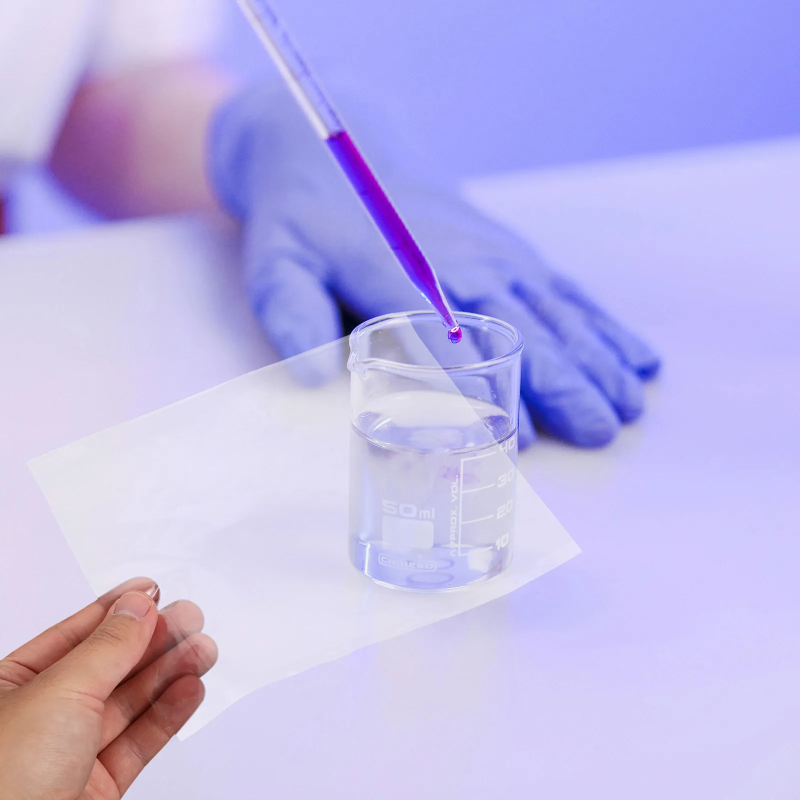 

10 Sheets Semi Permeable Membrane Lab Accessories Cellophane Film Transparent Glassine Paper Osmosis Experiments Teaching Aids