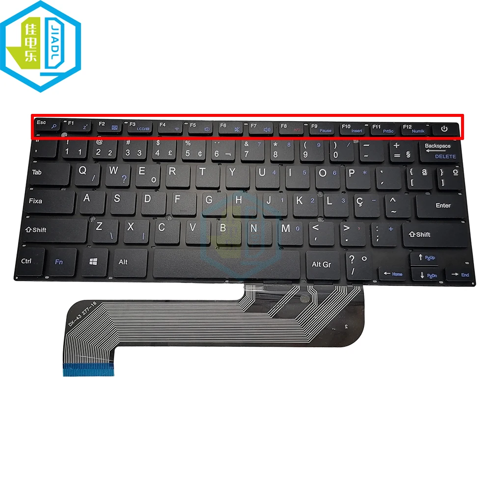 New Brazilian Keyboard Replacement Keyboards For Teclado Para Notebook Hyundai Ht14 Ccic44sg Exo Smart Serie T Sku 8510