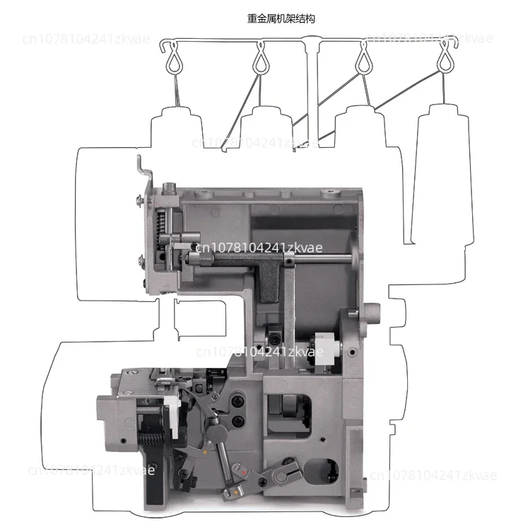 14HD854 Household Overlock Sewing Machine 2/3/4 Thread Overlock Sewing Machine With Secret Overlock Sewing Seaming Machine 220V