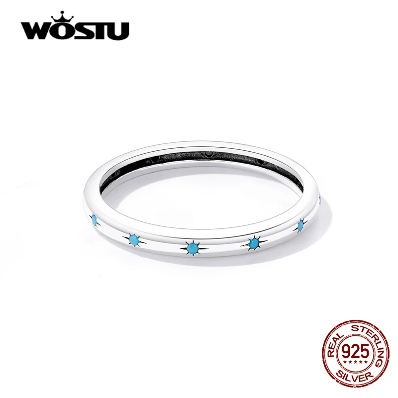 Women's 925 Sterling Silver Turquoise Star Ring, Unique Design