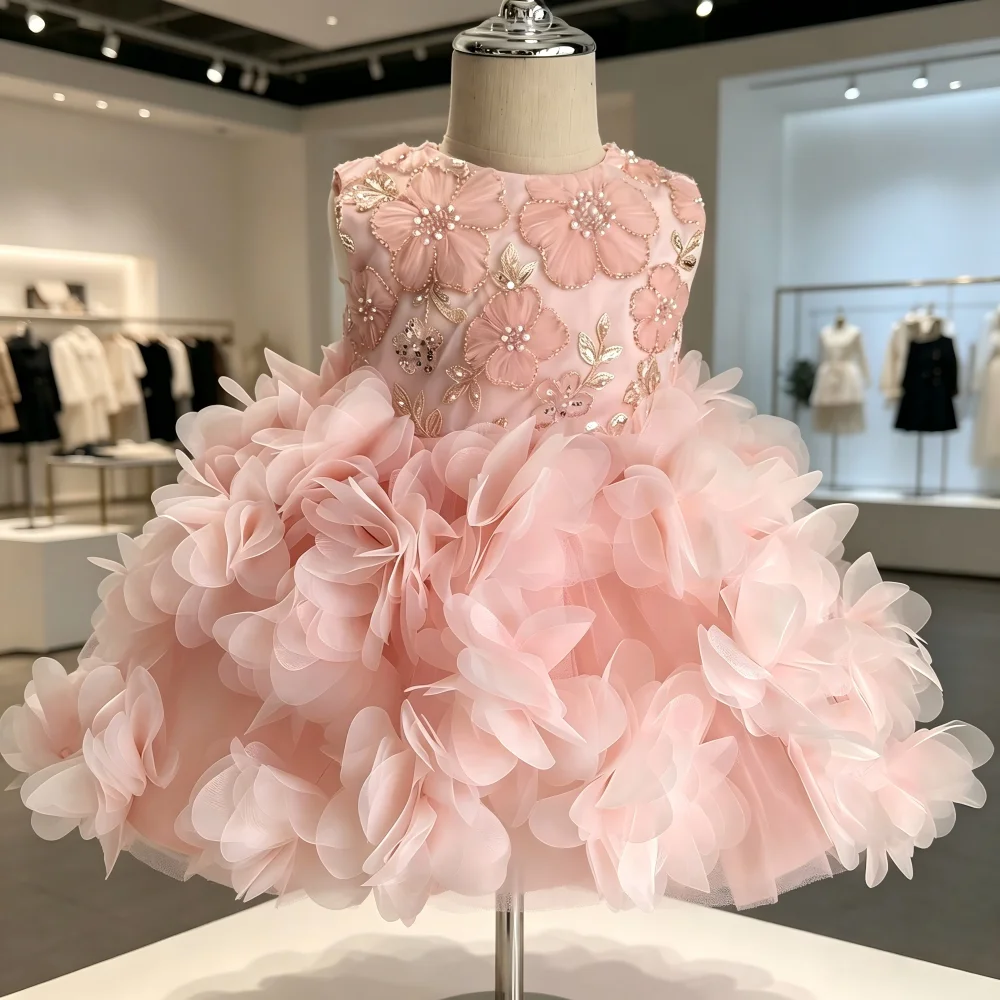 

Children's Dress Girls Birthday Princess Dress High-End Western Flower Girl Wedding Little Girl Piano Performance Gown