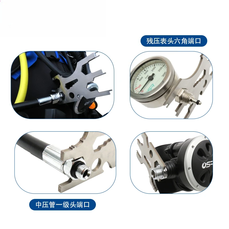 Diving Multifunctional Maintenance Tool Regulator Valve Gas Cylinder BCD Adjustment Repair and Maintenance