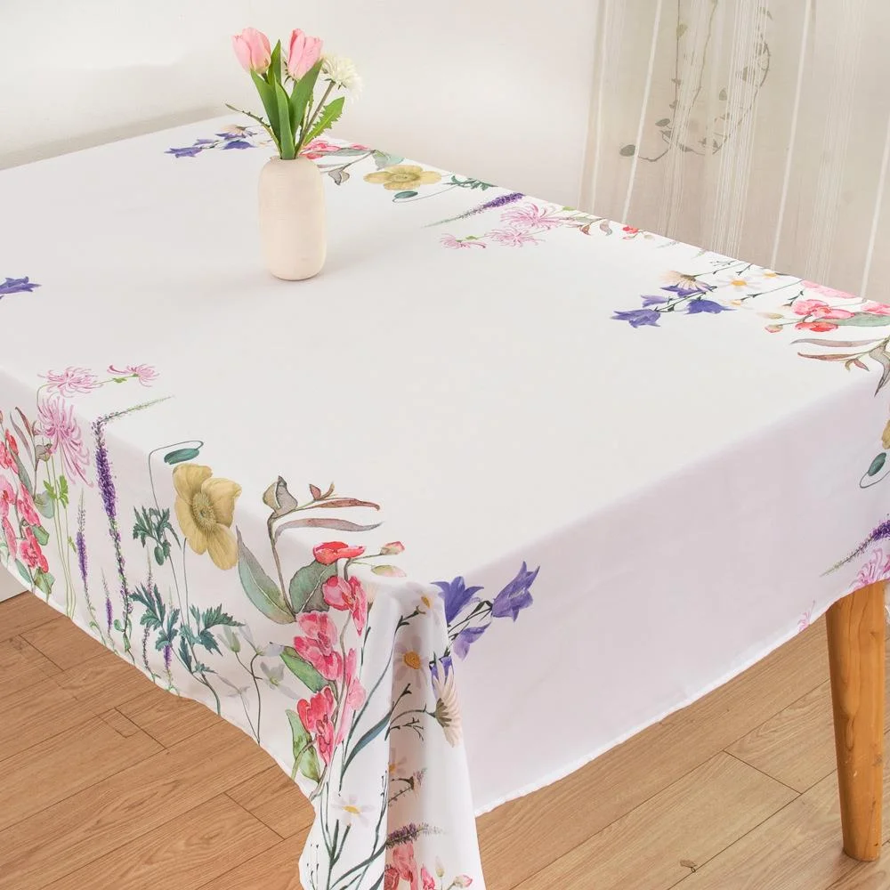 Rectangula Printed Tablecloth Waterproof Oilproof Home Kitchen Dining Table Colth Cover Mat Oilcloth Wash Home Tea Table Cloth