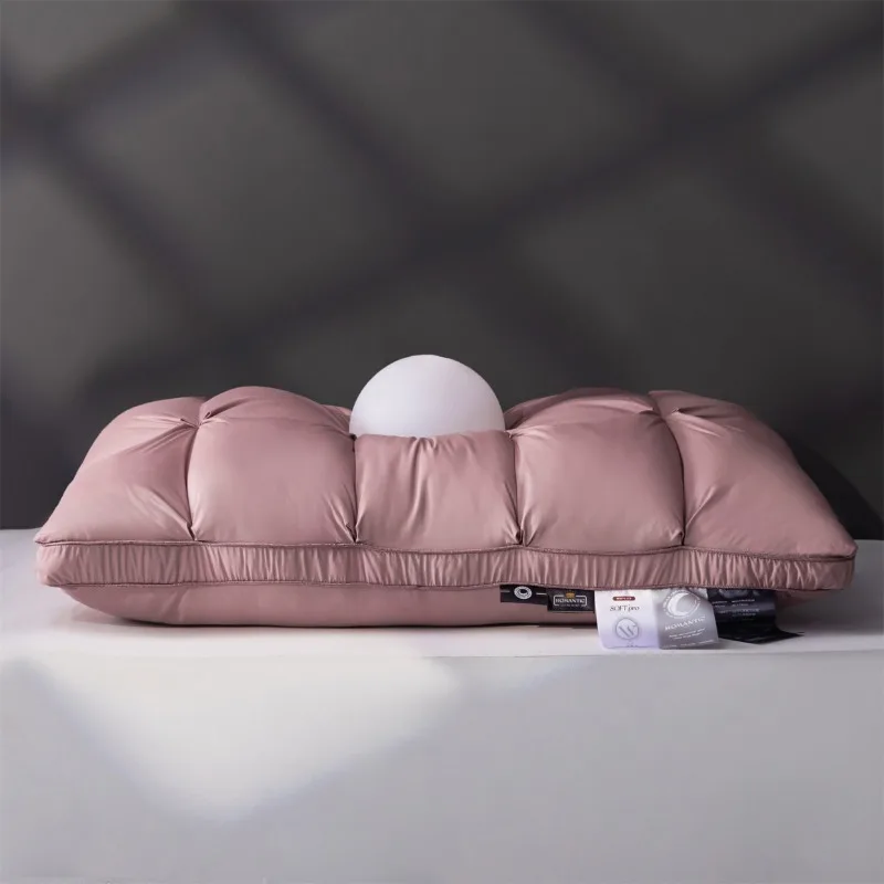 Picture 5: 2025 new solid color deep sleep pillow to protect the cervical spine and help sleep, household adult special single pillow